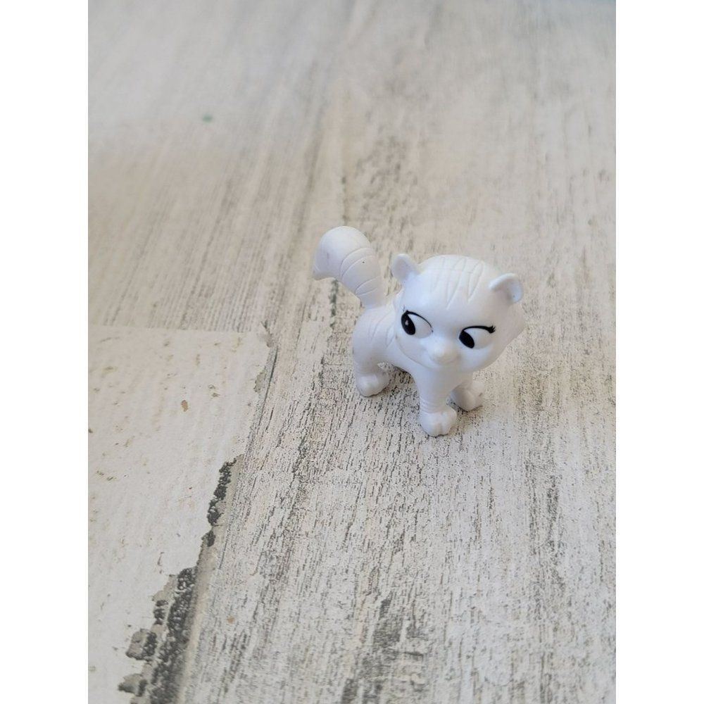 SML white tabby cat pet doll accessory toy